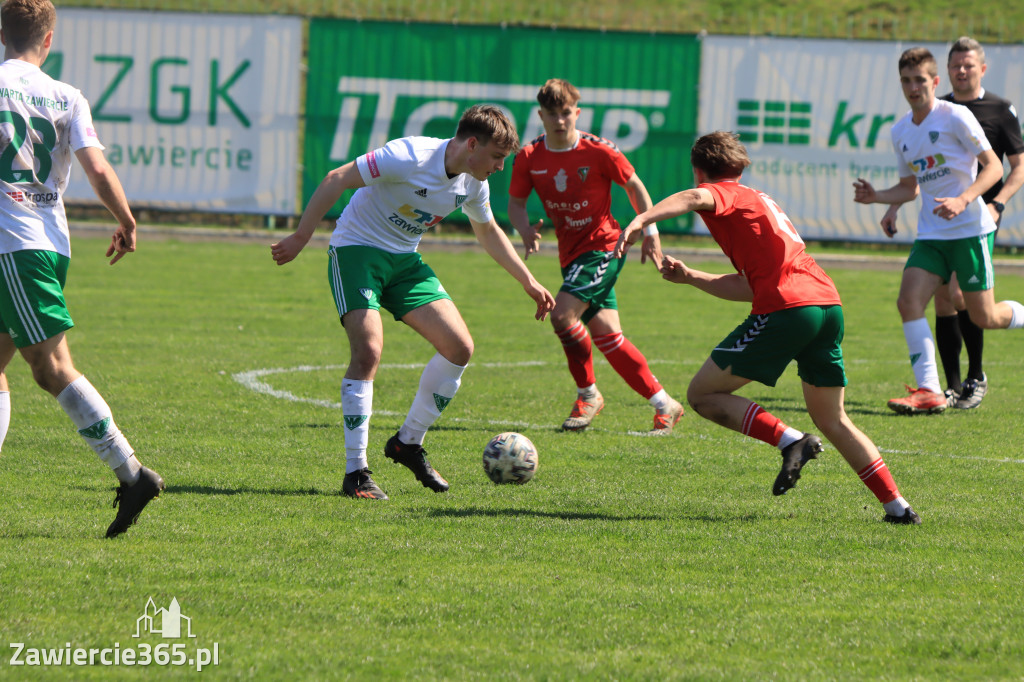 Mecz między Wartą Zawiercie a Zagłębiem II Sosnowiec, zakończył się 0:3