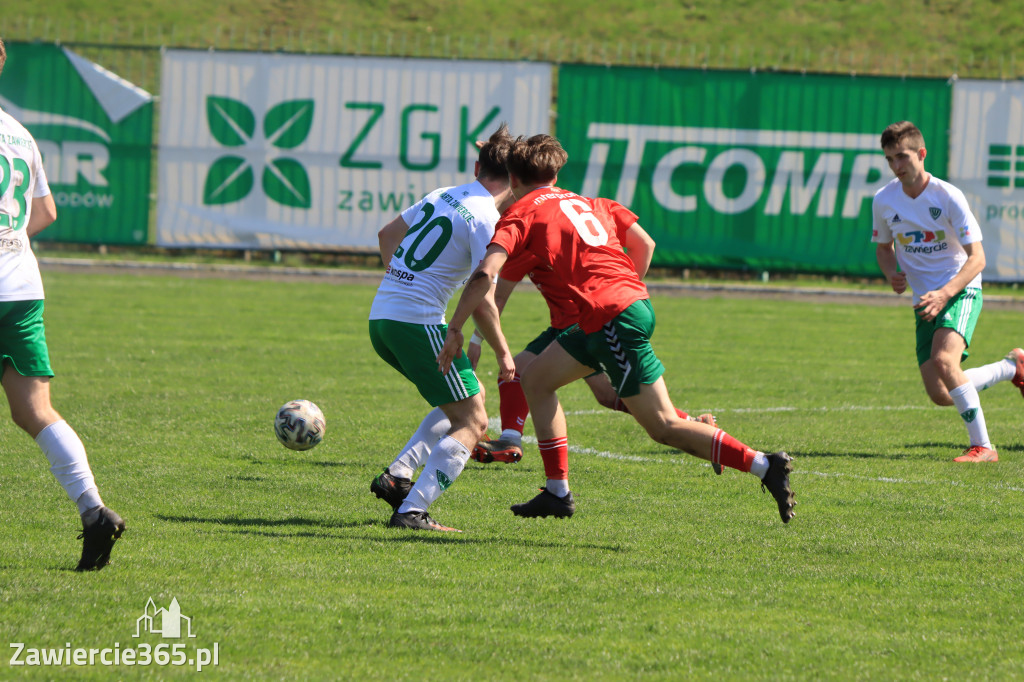 Mecz między Wartą Zawiercie a Zagłębiem II Sosnowiec, zakończył się 0:3