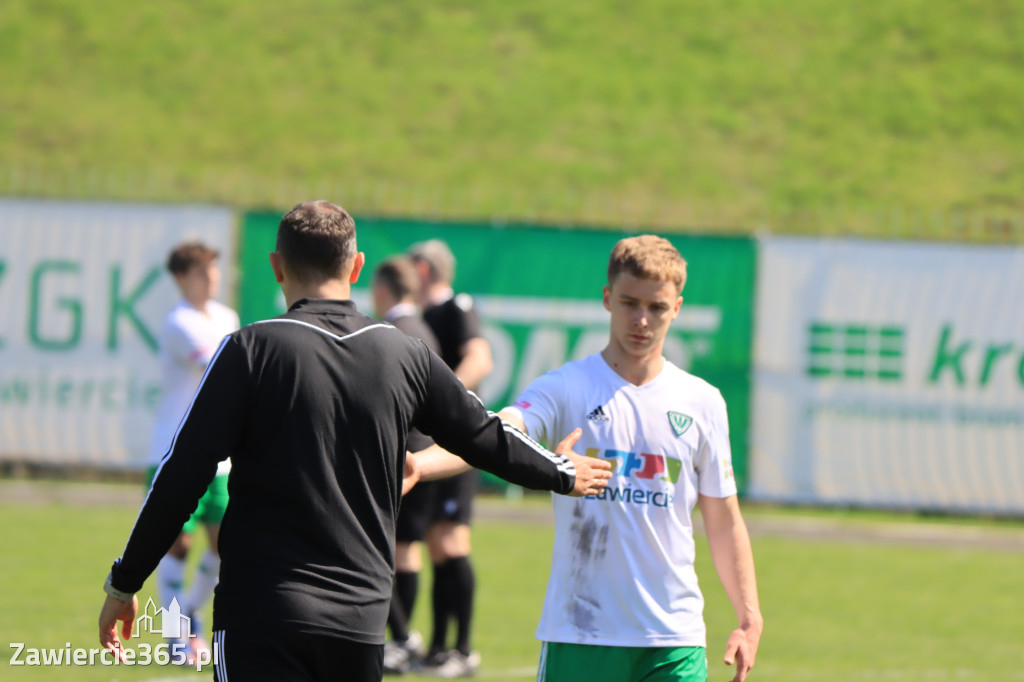 Mecz między Wartą Zawiercie a Zagłębiem II Sosnowiec, zakończył się 0:3