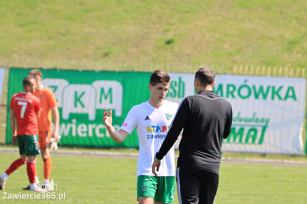 Mecz między Wartą Zawiercie a Zagłębiem II Sosnowiec, zakończył się 0:3