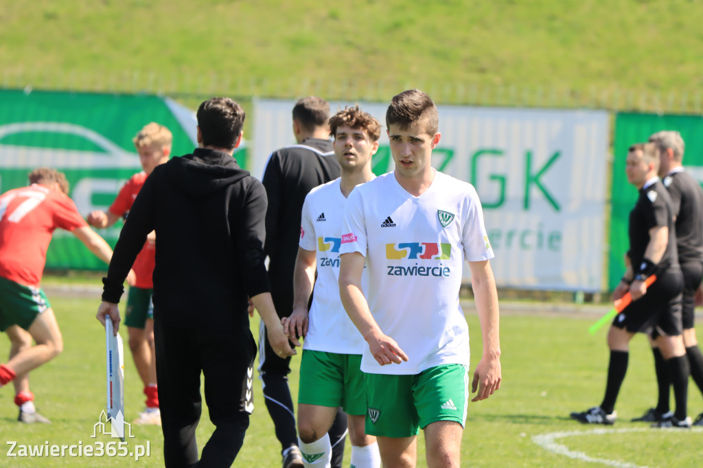 Mecz między Wartą Zawiercie a Zagłębiem II Sosnowiec, zakończył się 0:3