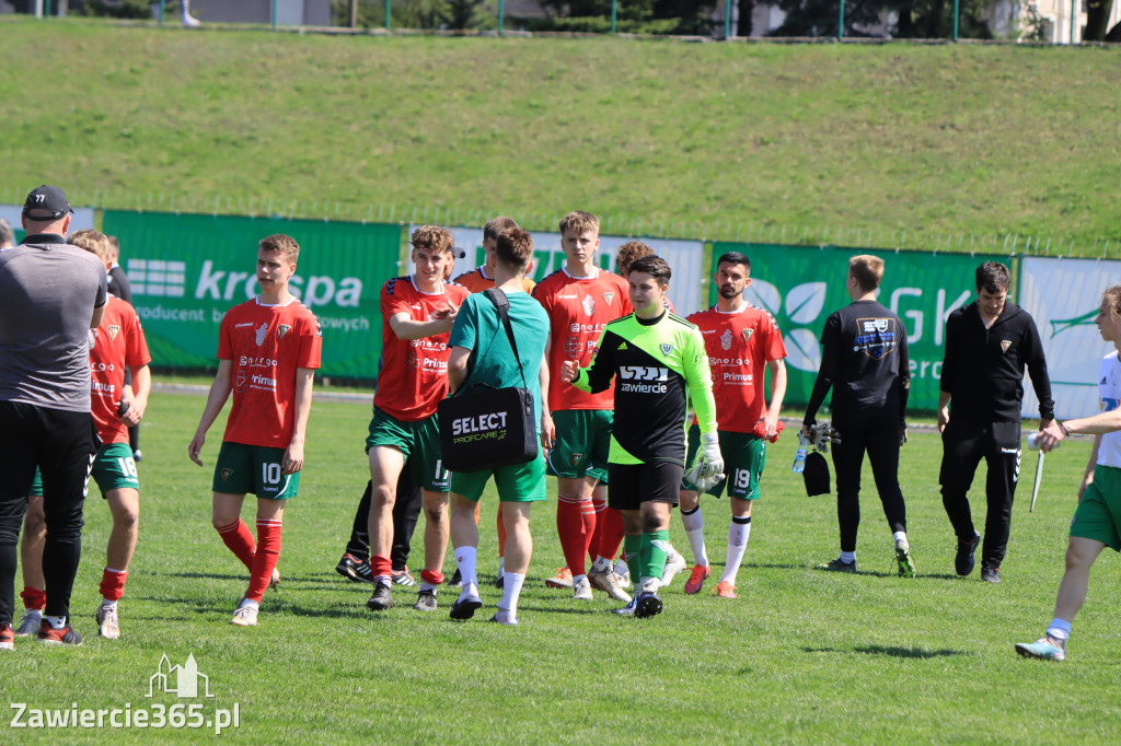 Mecz między Wartą Zawiercie a Zagłębiem II Sosnowiec, zakończył się 0:3