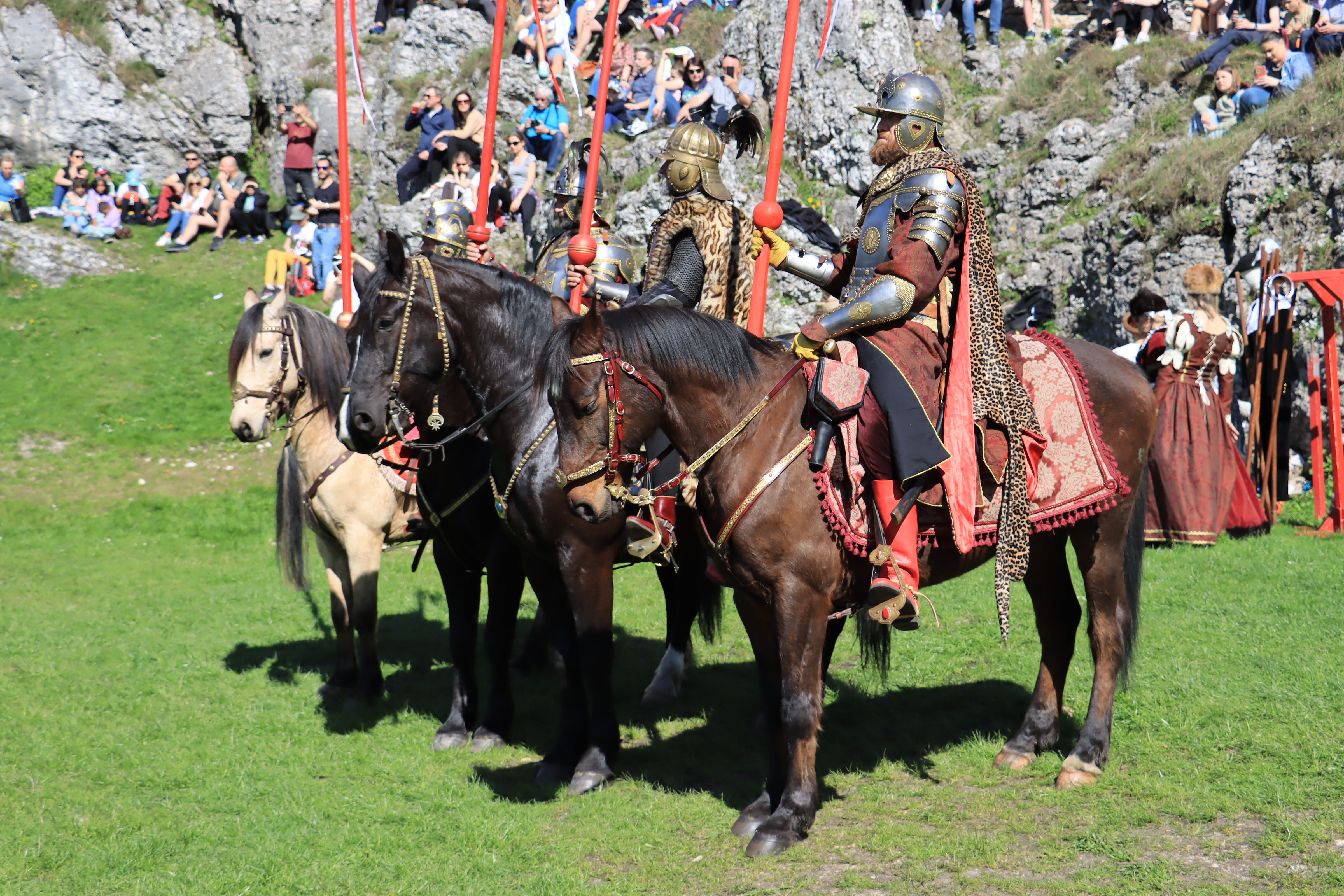 Fotorelacja. Zamek Ogrodzieniec: Pokazy Konne ,,Husaria