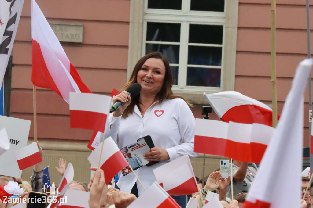 Fotorelacja: Wiec Donalda Tuska we Wrocławiu.