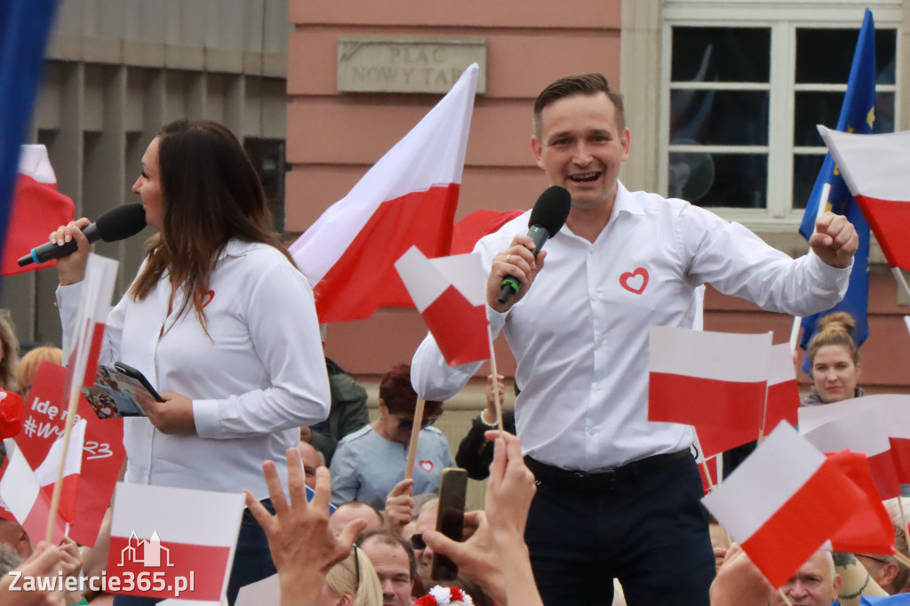 Fotorelacja: Wiec Donalda Tuska we Wrocławiu.
