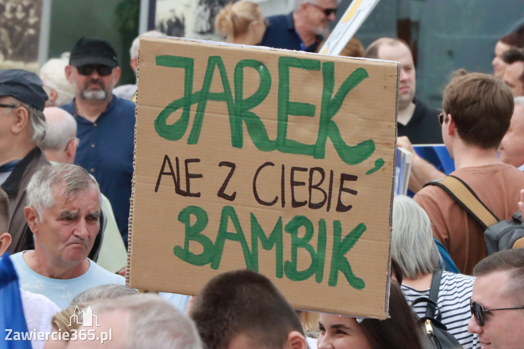 Fotorelacja: Wiec Donalda Tuska we Wrocławiu.