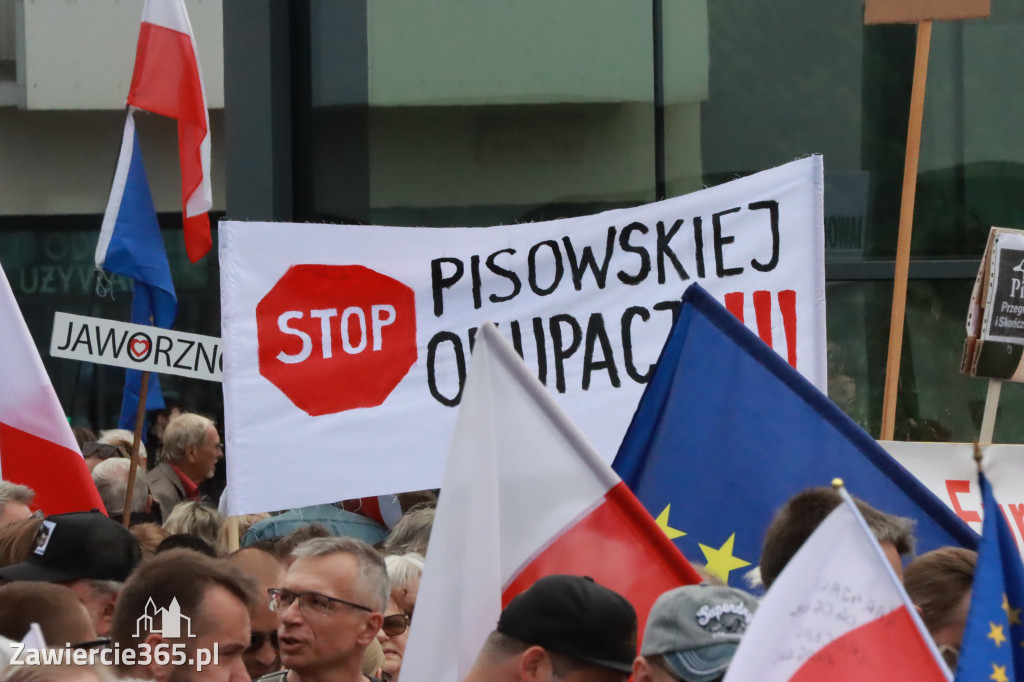 Fotorelacja: Wiec Donalda Tuska we Wrocławiu.
