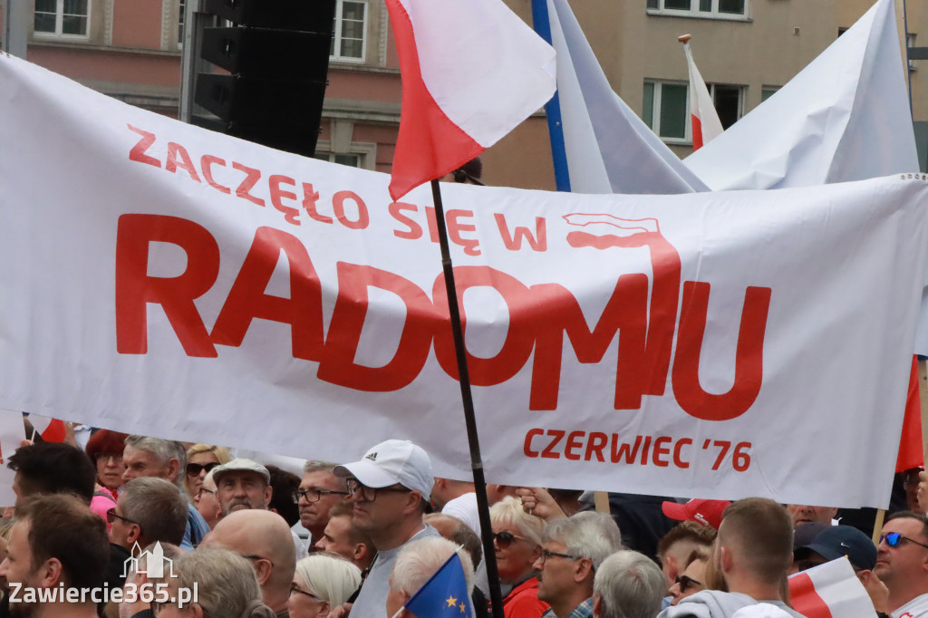 Fotorelacja: Wiec Donalda Tuska we Wrocławiu.