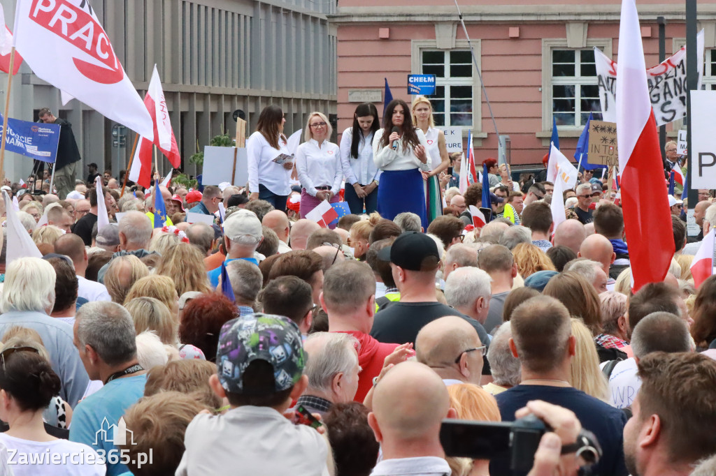 Fotorelacja: Wiec Donalda Tuska we Wrocławiu.