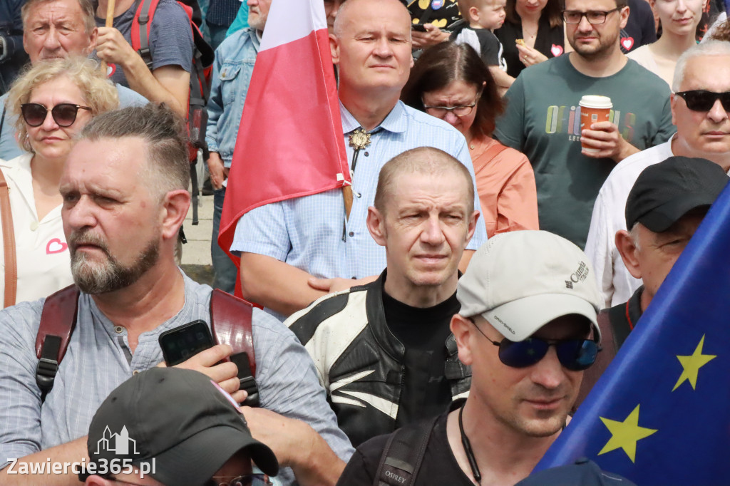 Fotorelacja: Wiec Donalda Tuska we Wrocławiu.