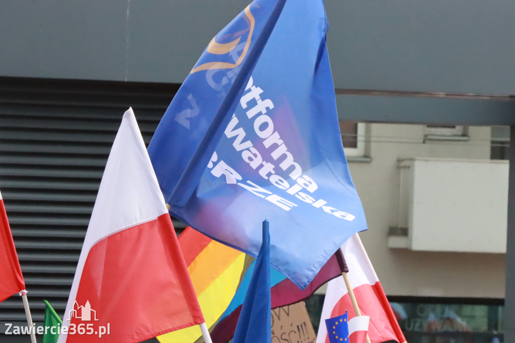 Fotorelacja: Wiec Donalda Tuska we Wrocławiu.