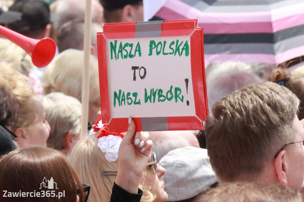 Fotorelacja: Wiec Donalda Tuska we Wrocławiu.