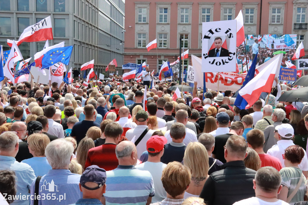 Fotorelacja: Wiec Donalda Tuska we Wrocławiu.