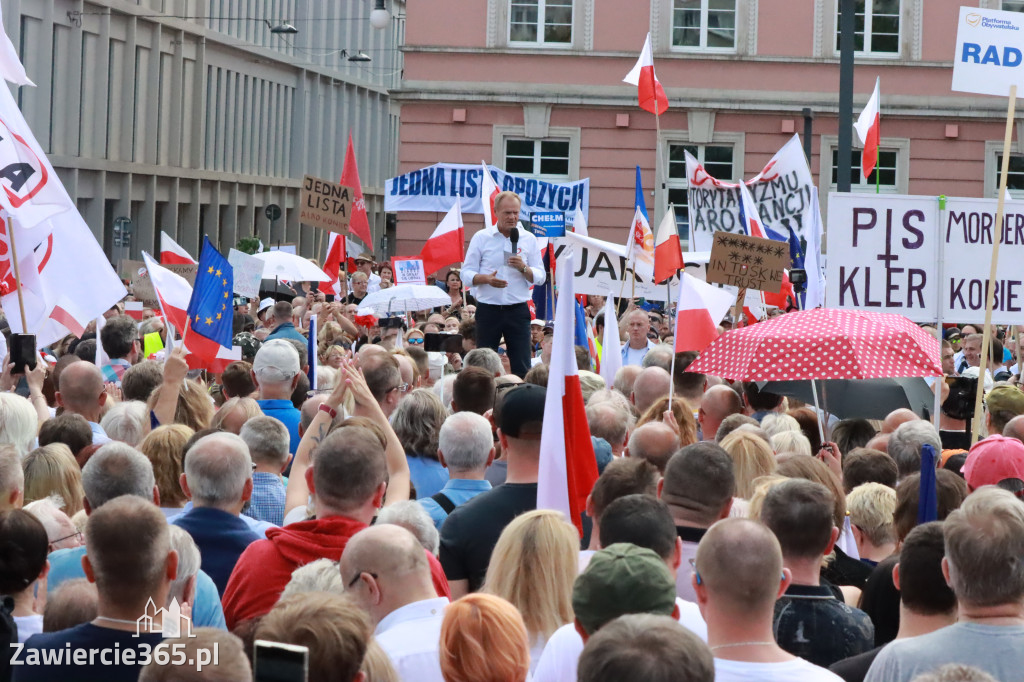 Fotorelacja: Wiec Donalda Tuska we Wrocławiu.