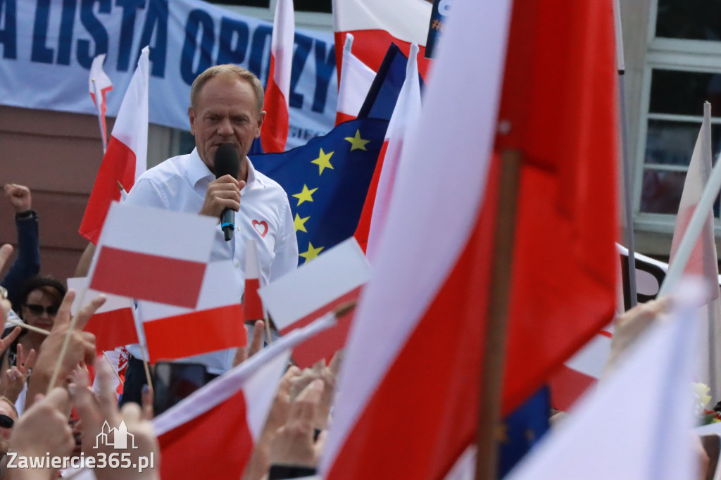 Fotorelacja: Wiec Donalda Tuska we Wrocławiu.