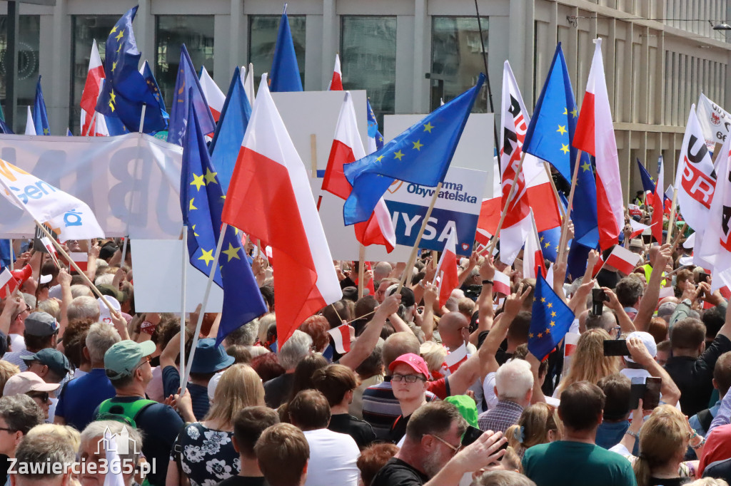 Fotorelacja: Wiec Donalda Tuska we Wrocławiu.