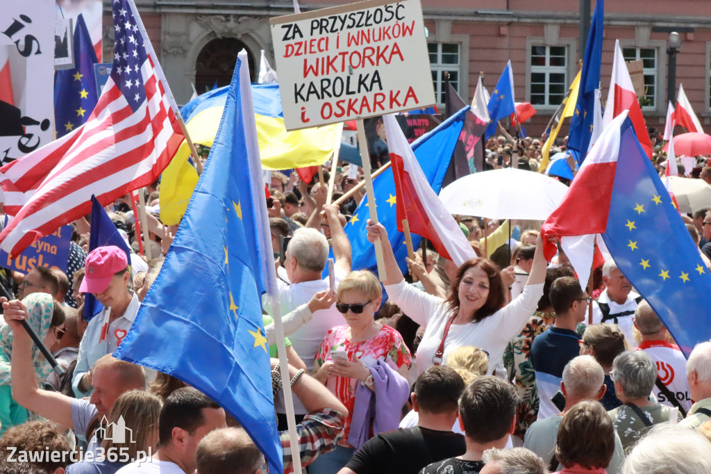 Fotorelacja: Wiec Donalda Tuska we Wrocławiu.