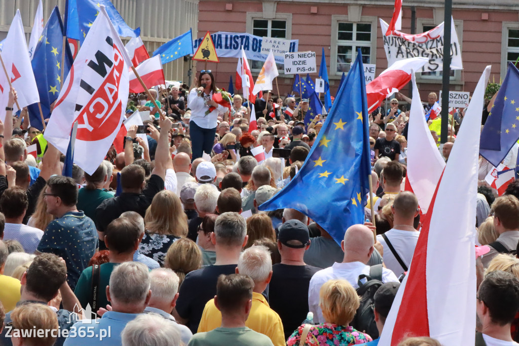 Fotorelacja: Wiec Donalda Tuska we Wrocławiu.