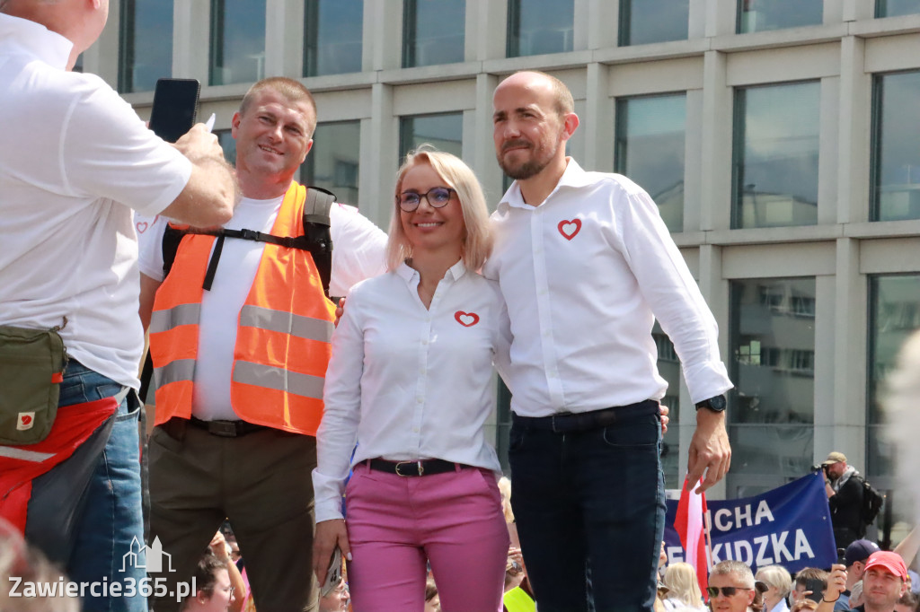Fotorelacja: Wiec Donalda Tuska we Wrocławiu.