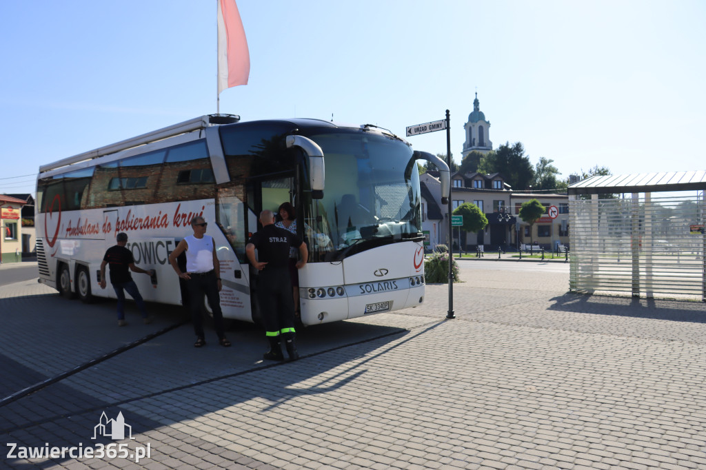 Krwiobus na Rynku we Włodowicach