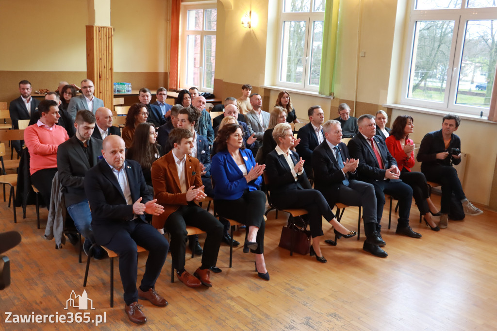 Fotorelacja: Prezentacja kandydatów Komitetu Koalicji Obywatelskiej w Zawierciu