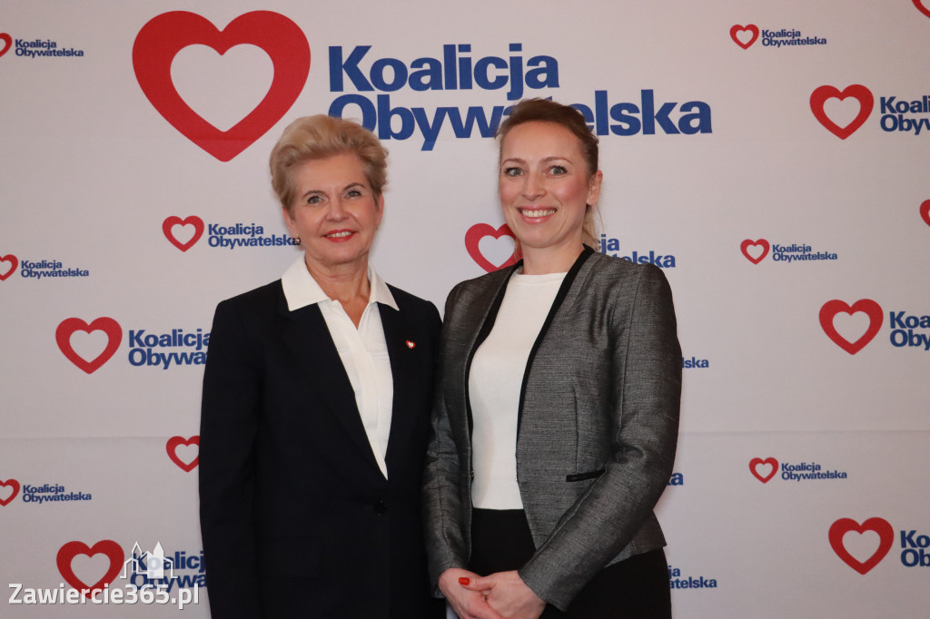 Fotorelacja: Prezentacja kandydatów Komitetu Koalicji Obywatelskiej w Zawierciu