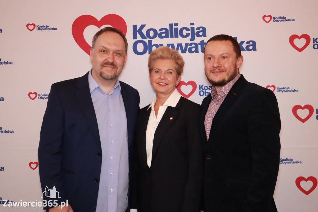 Fotorelacja: Prezentacja kandydatów Komitetu Koalicji Obywatelskiej w Zawierciu