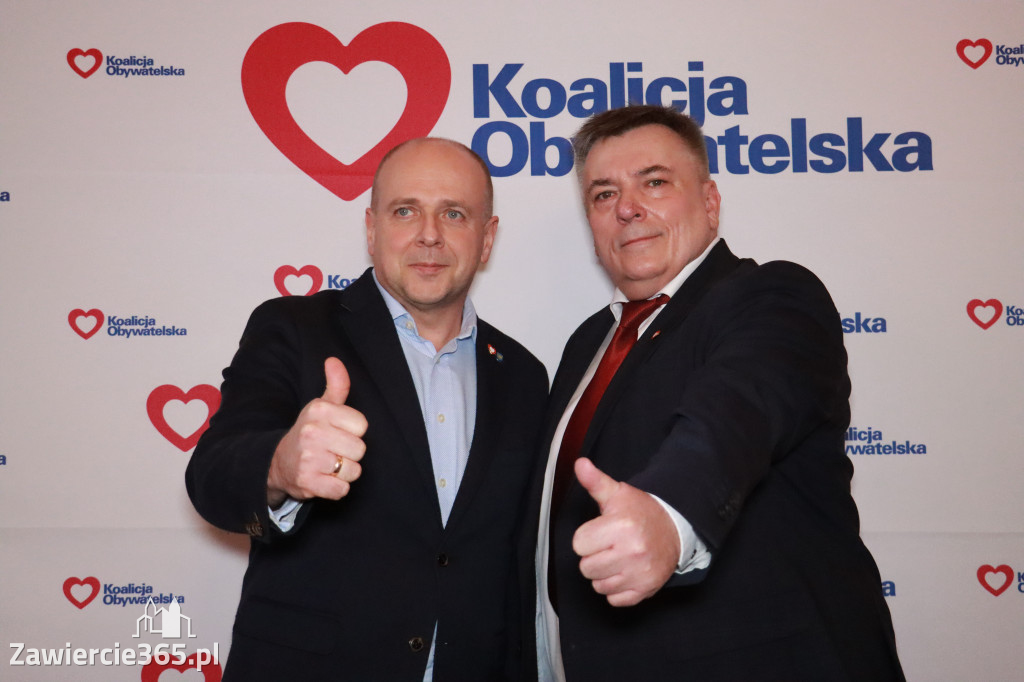 Fotorelacja: Prezentacja kandydatów Komitetu Koalicji Obywatelskiej w Zawierciu