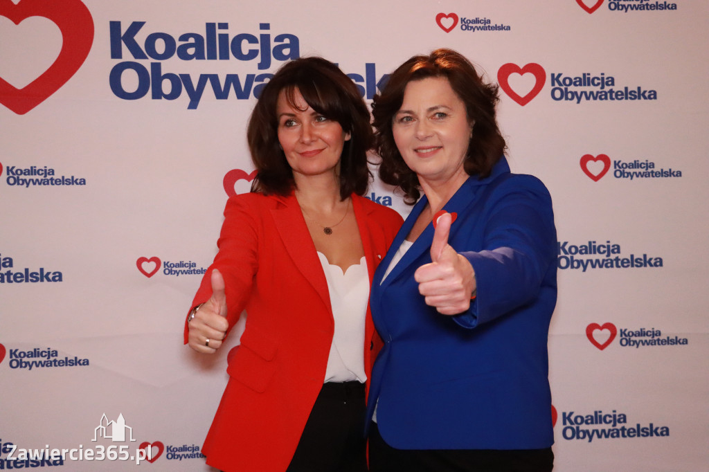 Fotorelacja: Prezentacja kandydatów Komitetu Koalicji Obywatelskiej w Zawierciu