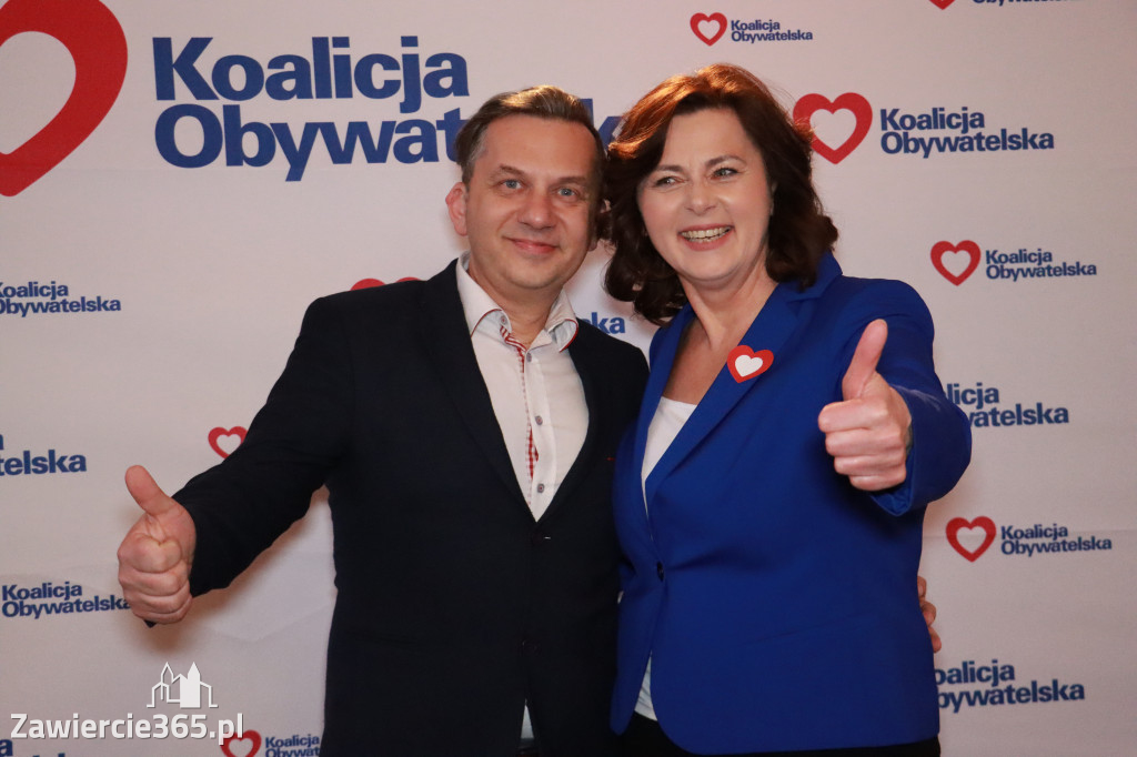 Fotorelacja: Prezentacja kandydatów Komitetu Koalicji Obywatelskiej w Zawierciu