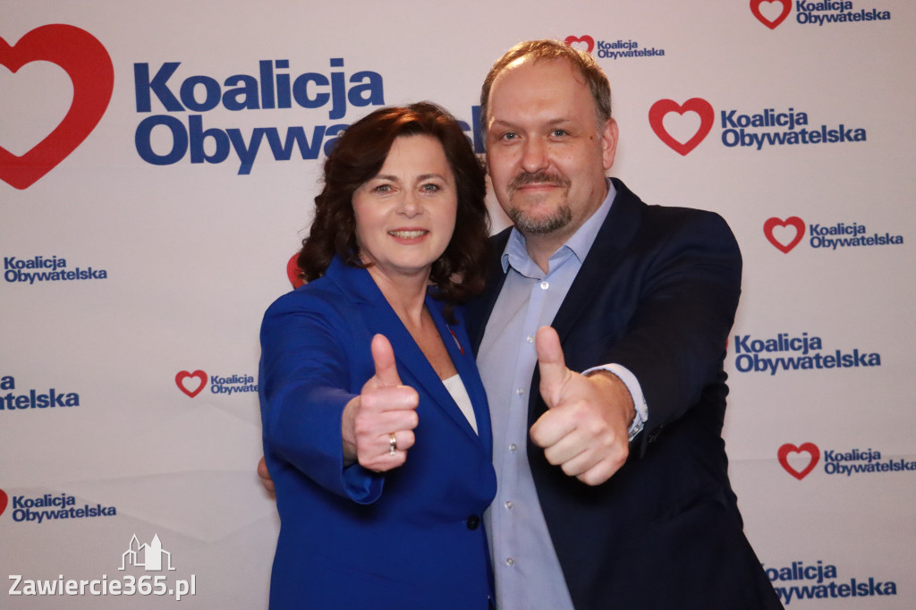 Fotorelacja: Prezentacja kandydatów Komitetu Koalicji Obywatelskiej w Zawierciu