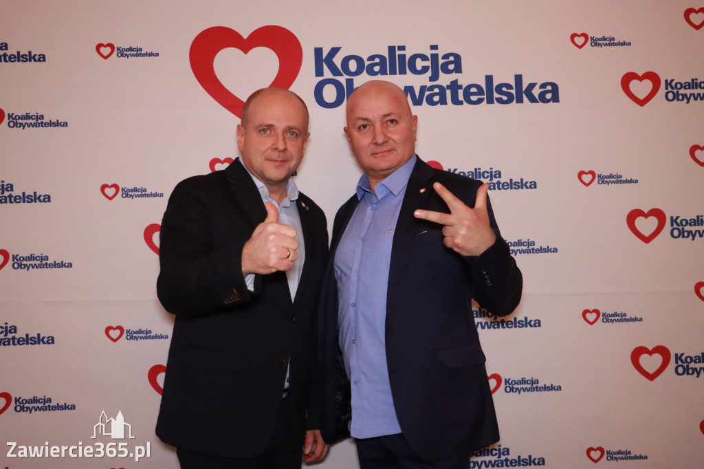 Fotorelacja: Prezentacja kandydatów Komitetu Koalicji Obywatelskiej w Zawierciu