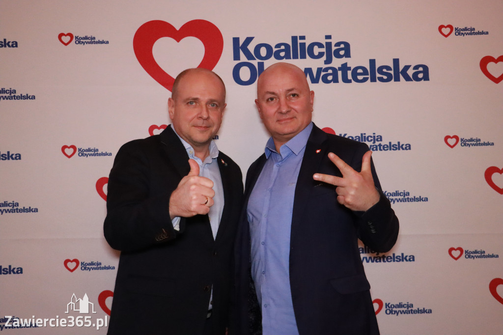 Fotorelacja: Prezentacja kandydatów Komitetu Koalicji Obywatelskiej w Zawierciu