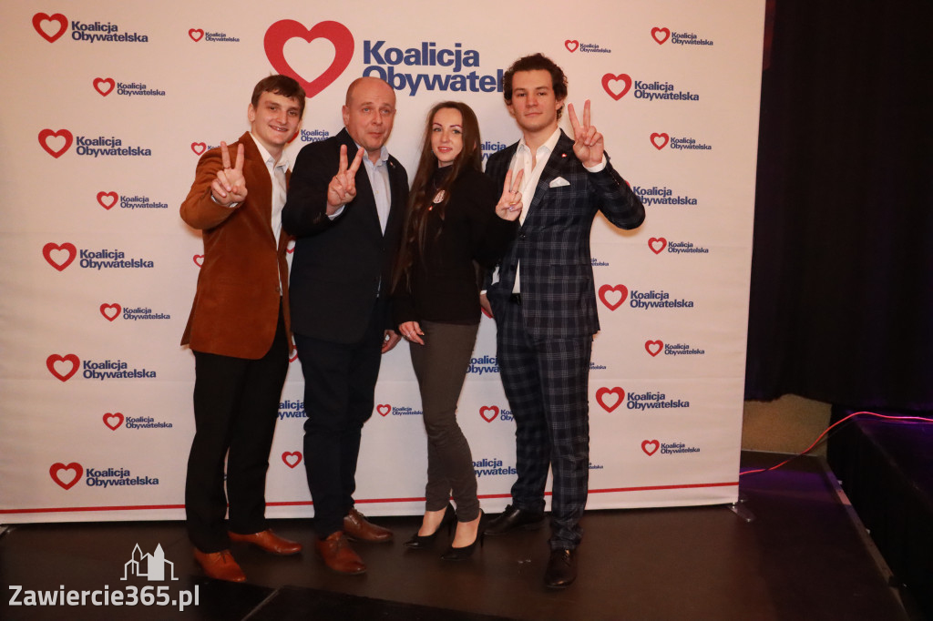 Fotorelacja: Prezentacja kandydatów Komitetu Koalicji Obywatelskiej w Zawierciu