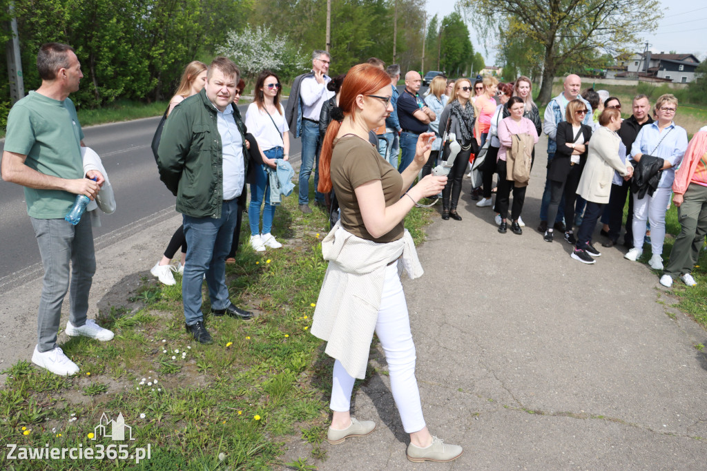 Fotorelacja Łazy: spacer z Burmistrzem Maciejem Kaczyńskim