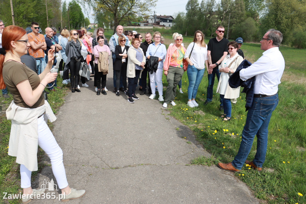 Fotorelacja Łazy: spacer z Burmistrzem Maciejem Kaczyńskim