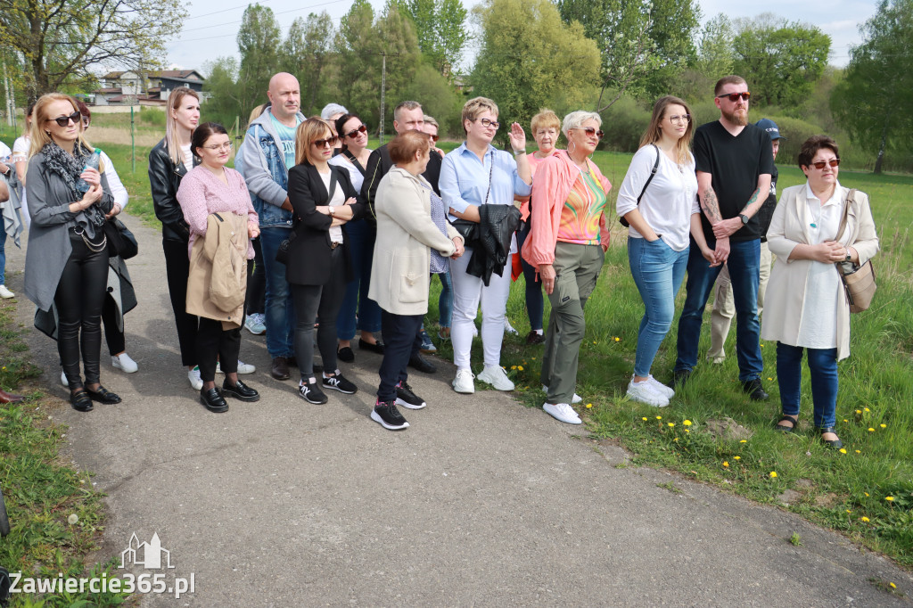 Fotorelacja Łazy: spacer z Burmistrzem Maciejem Kaczyńskim