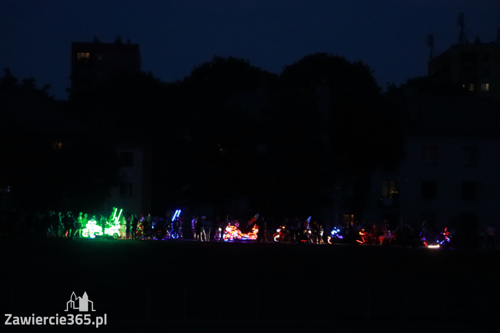Fotorelacja: Nocna Parada Motocyklowa w Zawierciu