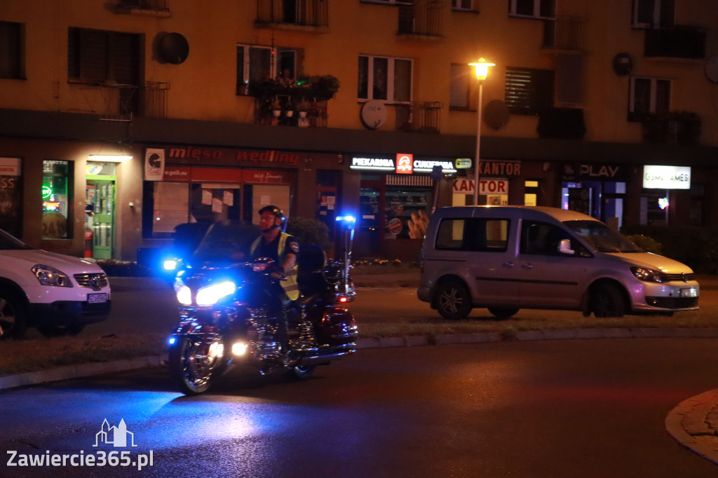 Fotorelacja: Nocna Parada Motocyklowa w Zawierciu