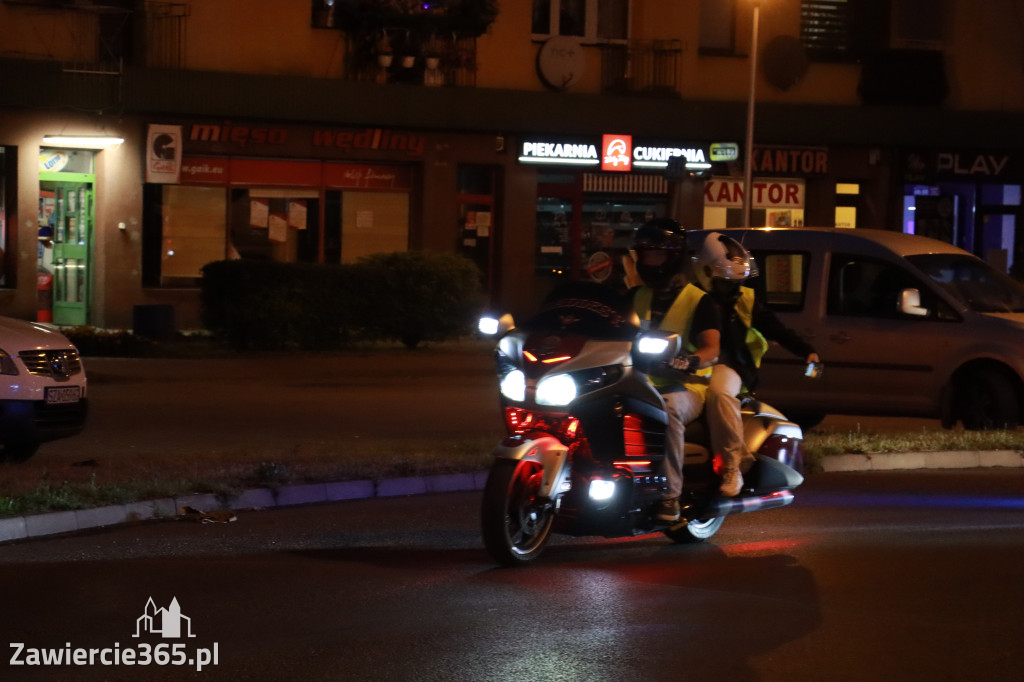 Fotorelacja: Nocna Parada Motocyklowa w Zawierciu
