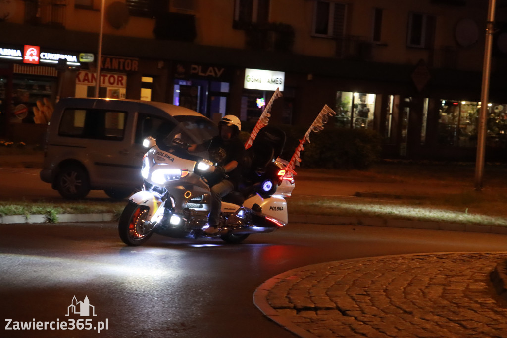 Fotorelacja: Nocna Parada Motocyklowa w Zawierciu