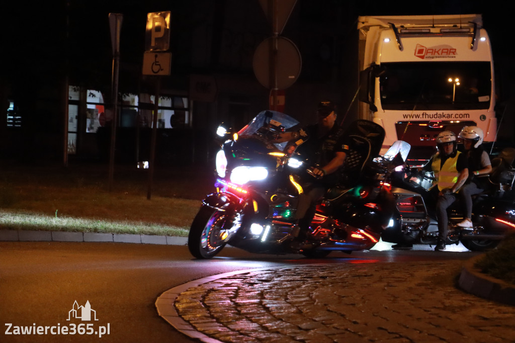 Fotorelacja: Nocna Parada Motocyklowa w Zawierciu