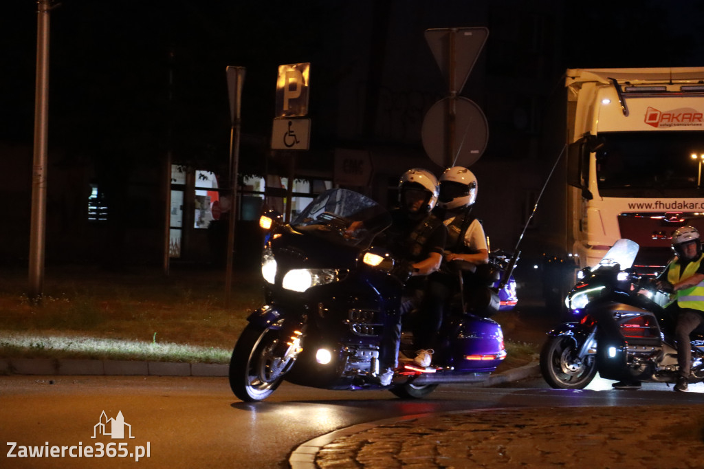 Fotorelacja: Nocna Parada Motocyklowa w Zawierciu