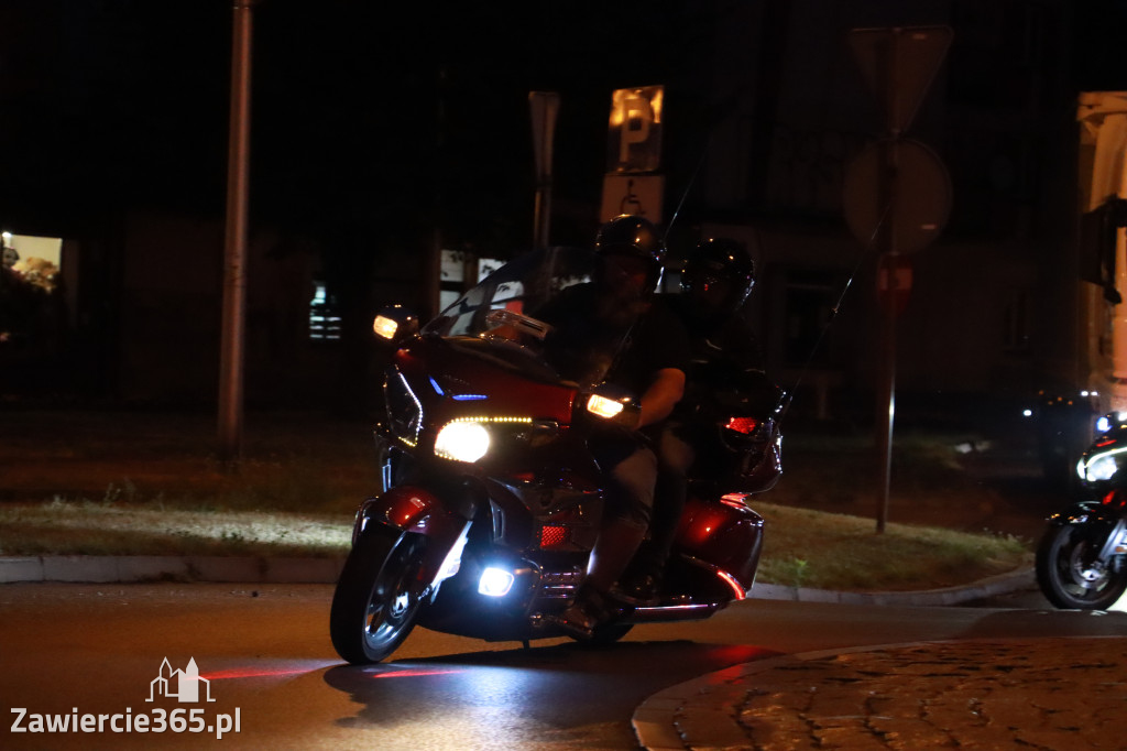 Fotorelacja: Nocna Parada Motocyklowa w Zawierciu