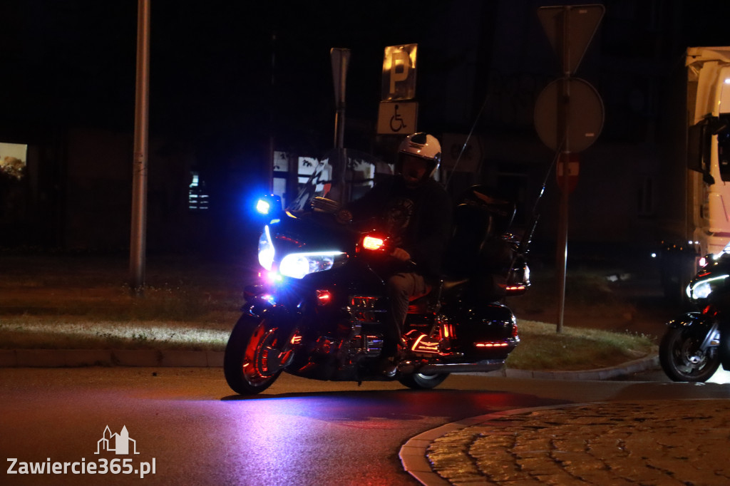 Fotorelacja: Nocna Parada Motocyklowa w Zawierciu