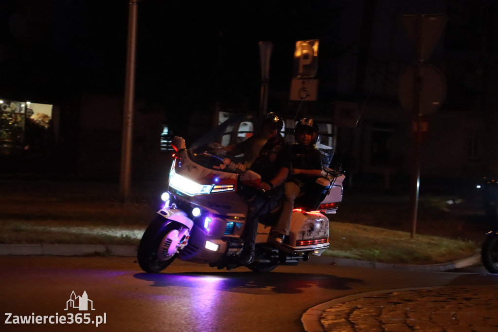 Fotorelacja: Nocna Parada Motocyklowa w Zawierciu