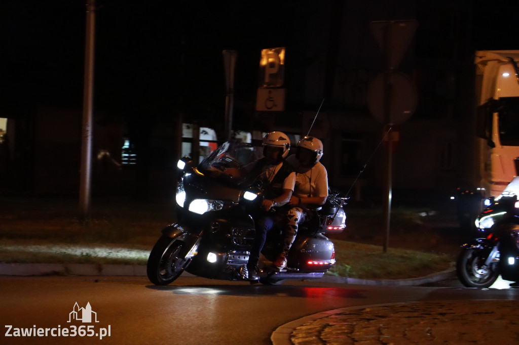 Fotorelacja: Nocna Parada Motocyklowa w Zawierciu