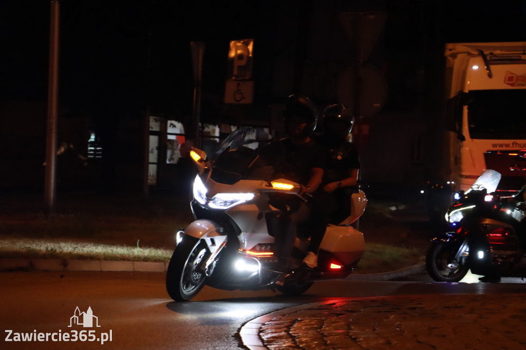 Fotorelacja: Nocna Parada Motocyklowa w Zawierciu