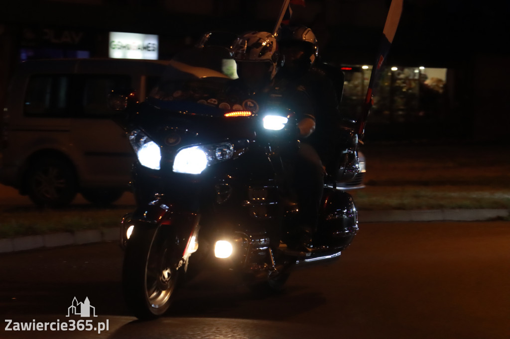 Fotorelacja: Nocna Parada Motocyklowa w Zawierciu
