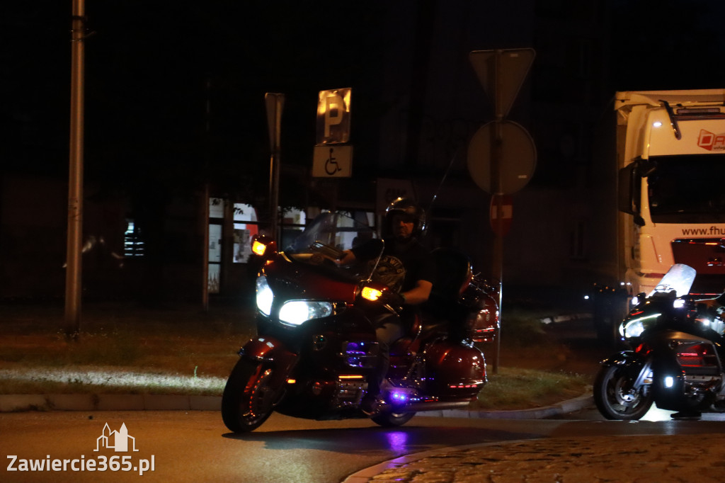 Fotorelacja: Nocna Parada Motocyklowa w Zawierciu